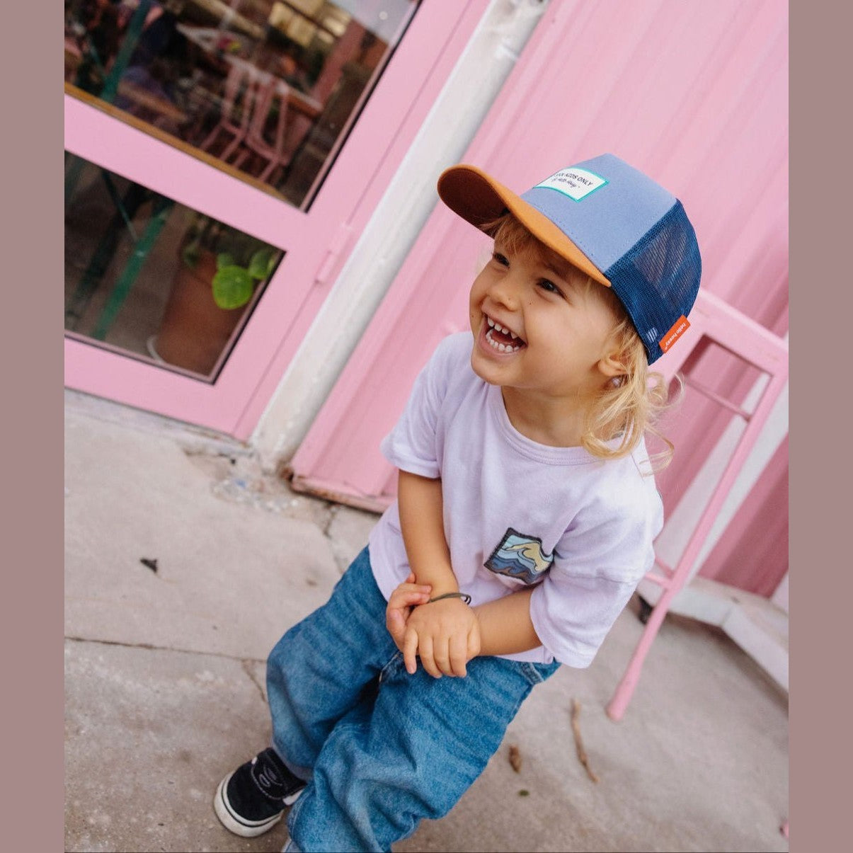 Casquette Trucker Mini Marine pour Enfants et Bébés
