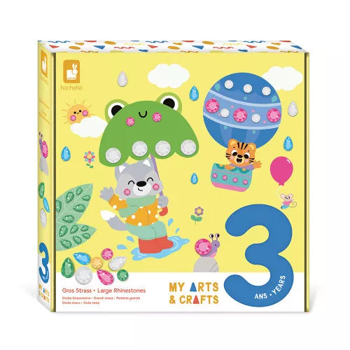 Janod Gros Strass craft kit box for ages 3 with animal illustrations