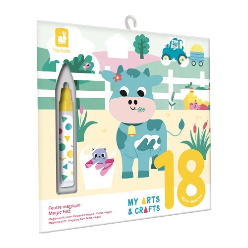Hachette My Arts & Crafts farm animal coloring box for toddlers age 18 months
