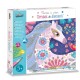 Coffret de cartes à créer Chevaux de diamants avec stylo et paillettes pour enfants