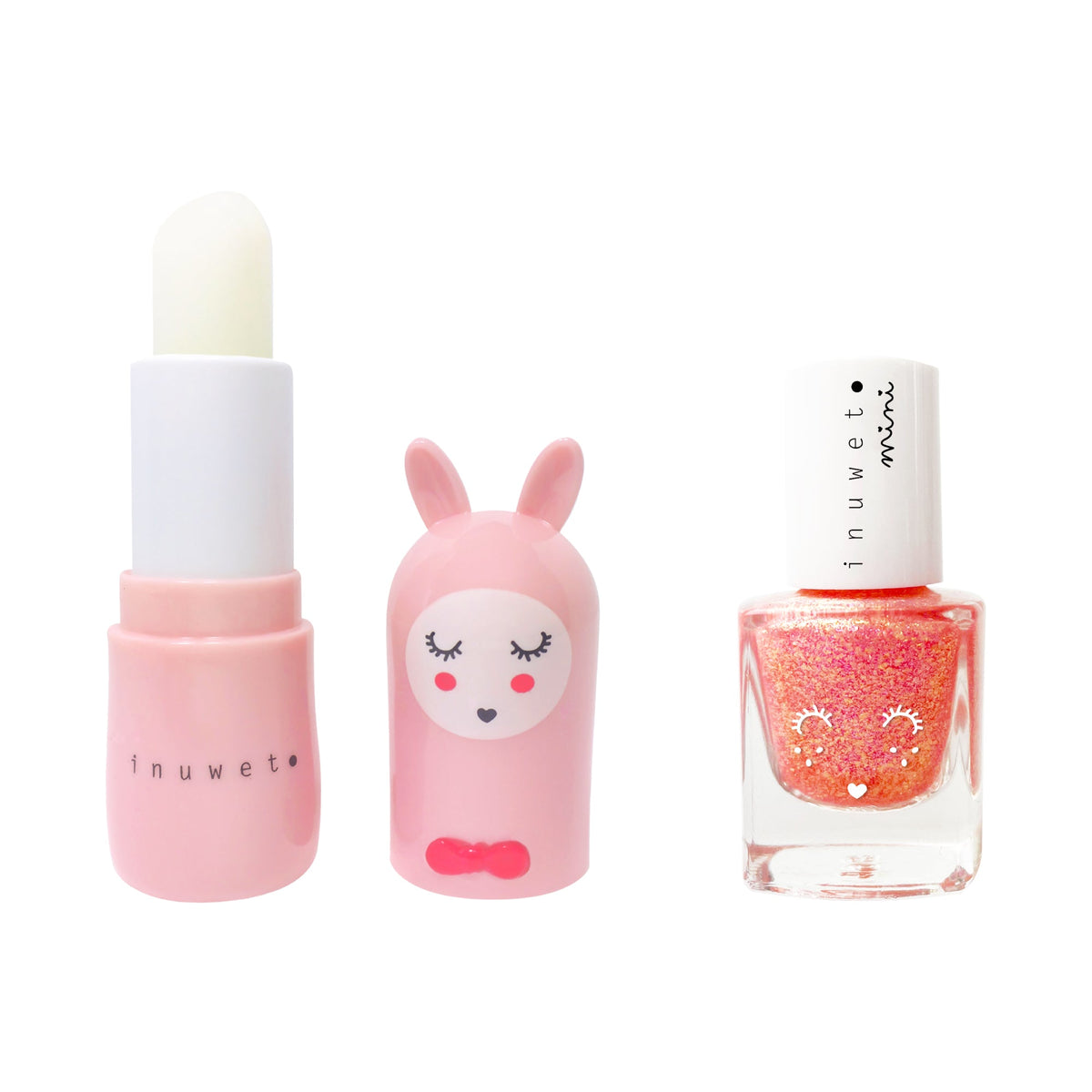 Coffret duo baume à lèvres et vernis à l'eau Fraise