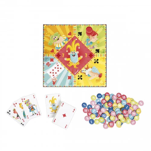 Coffret multi jeux carrousel bois et carton