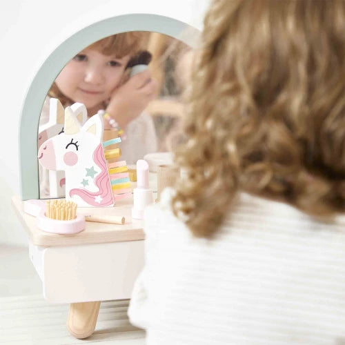 Coiffeuse de table en bois Licorne