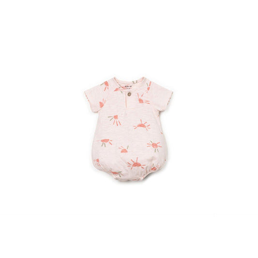 COMBINAISON EN JERSEY FLAMMÉ IMPRIMÉE FLORAL