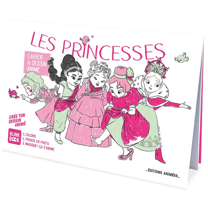BlinkBook Le Cahier de Dessin Animé - Les Princesses