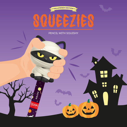 Crayon avec anti-stress Kitty Halloween
