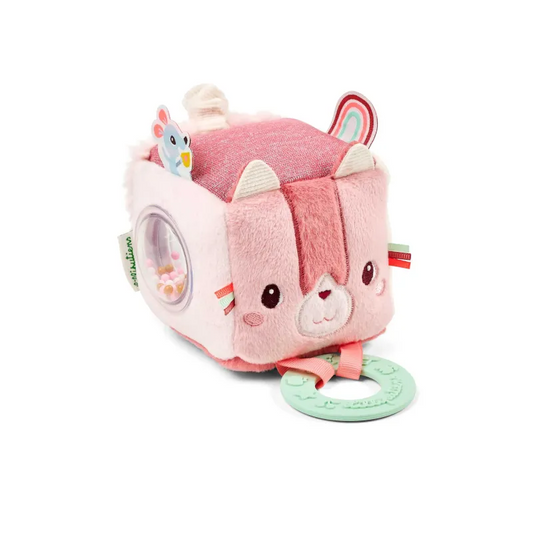 Cube d'activités bébé Jeanne le chat 8 cm