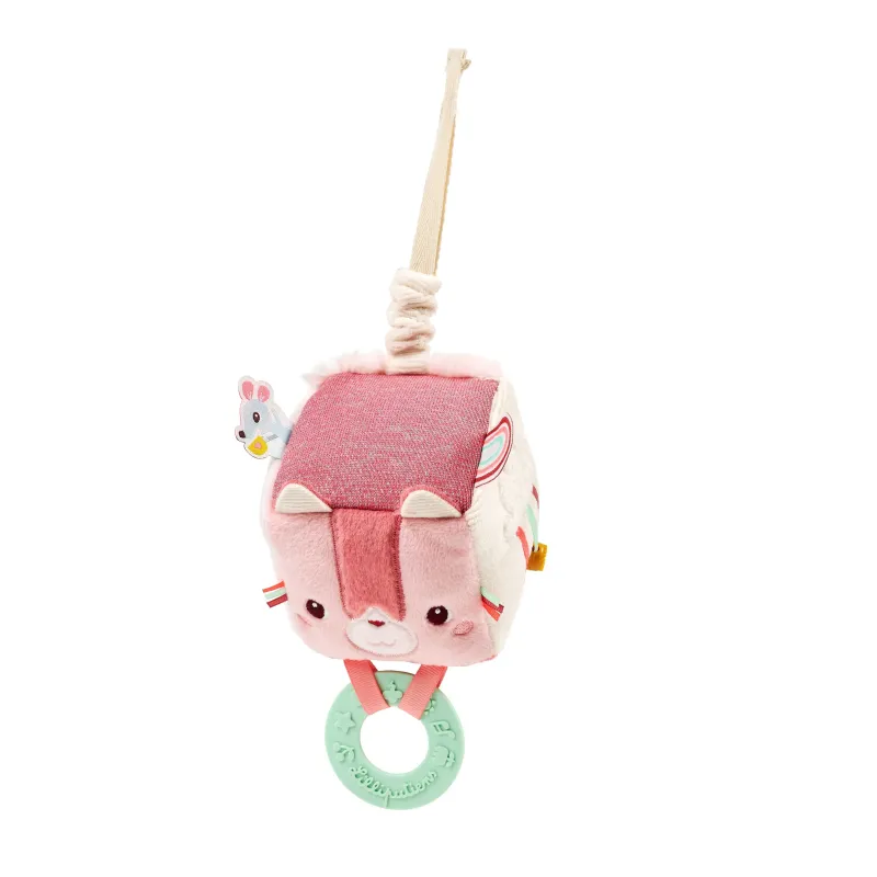 Cube d'activités bébé Jeanne le chat 8 cm