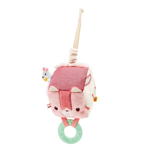 Cube d'activités bébé Jeanne le chat 8 cm