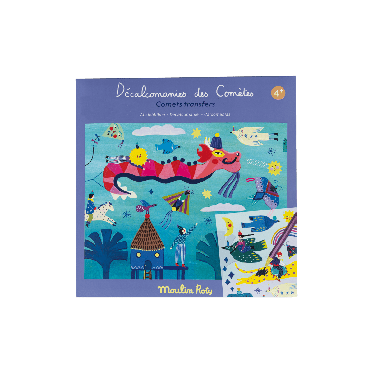 Décalcomanies Les comètes filantes