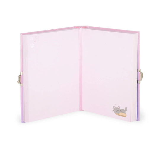 Journal Intime avec Couverture Rigide Illustrée et Cadenas - Chat - My Secret Diary