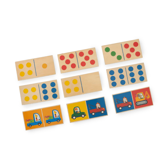 Domino véhicules en bois Les Popipop