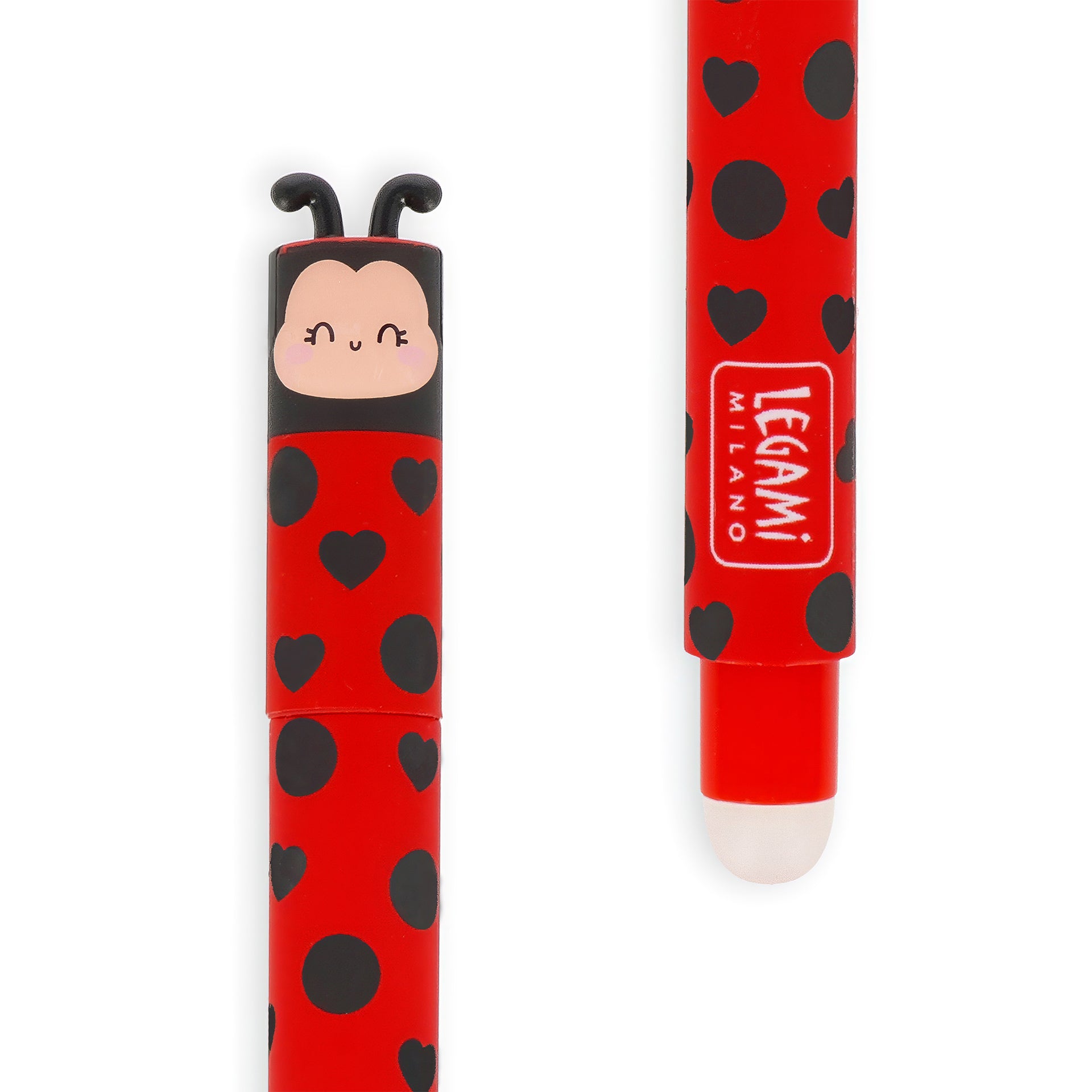 Stylo à Encre Gel Effaçable Ladybug Coccinelle « Get Lucky» - Erasable Pen