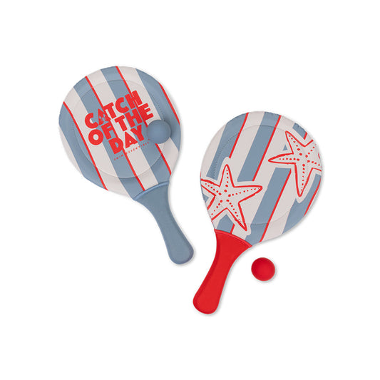 Ensemble de beach tennis multicolore pour des journées de jeu en famille