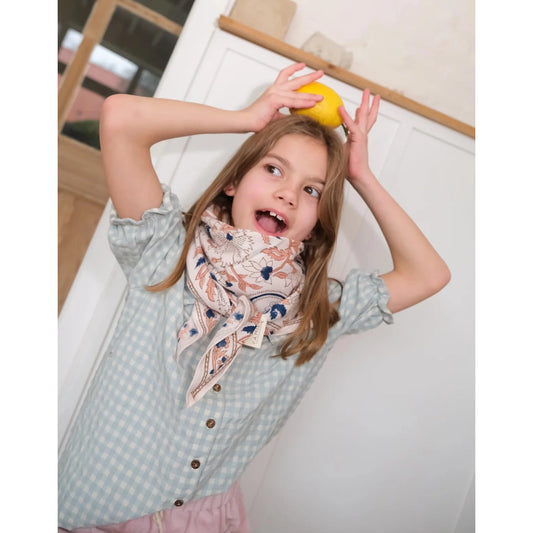 Foulard Adulte Delhi Prusse 100 cm
