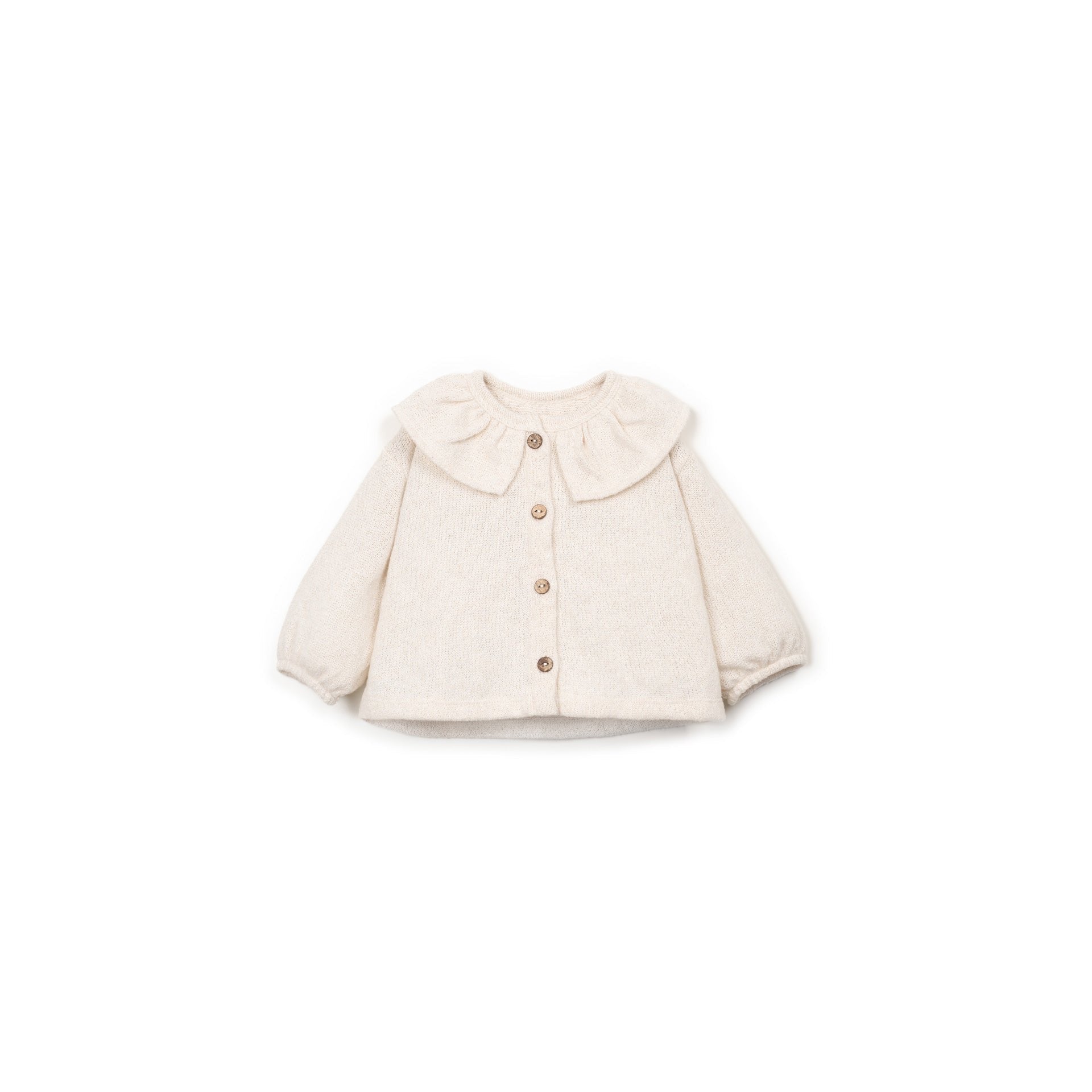 Gilet en maille avec col