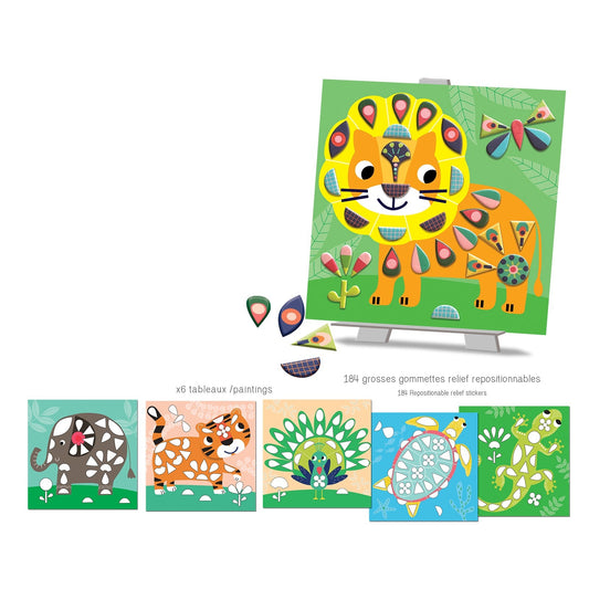 Gommettes repositionnables "Dans ma savane"