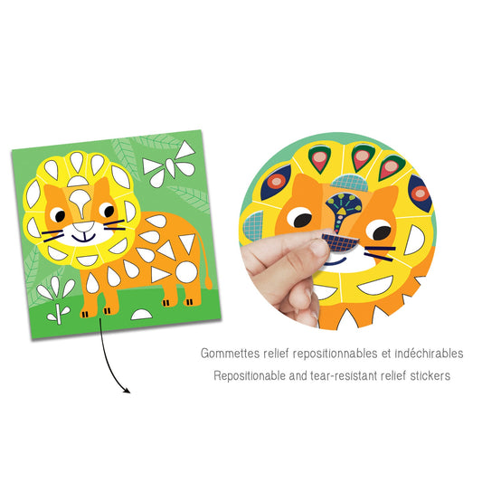Gommettes repositionnables "Dans ma savane"