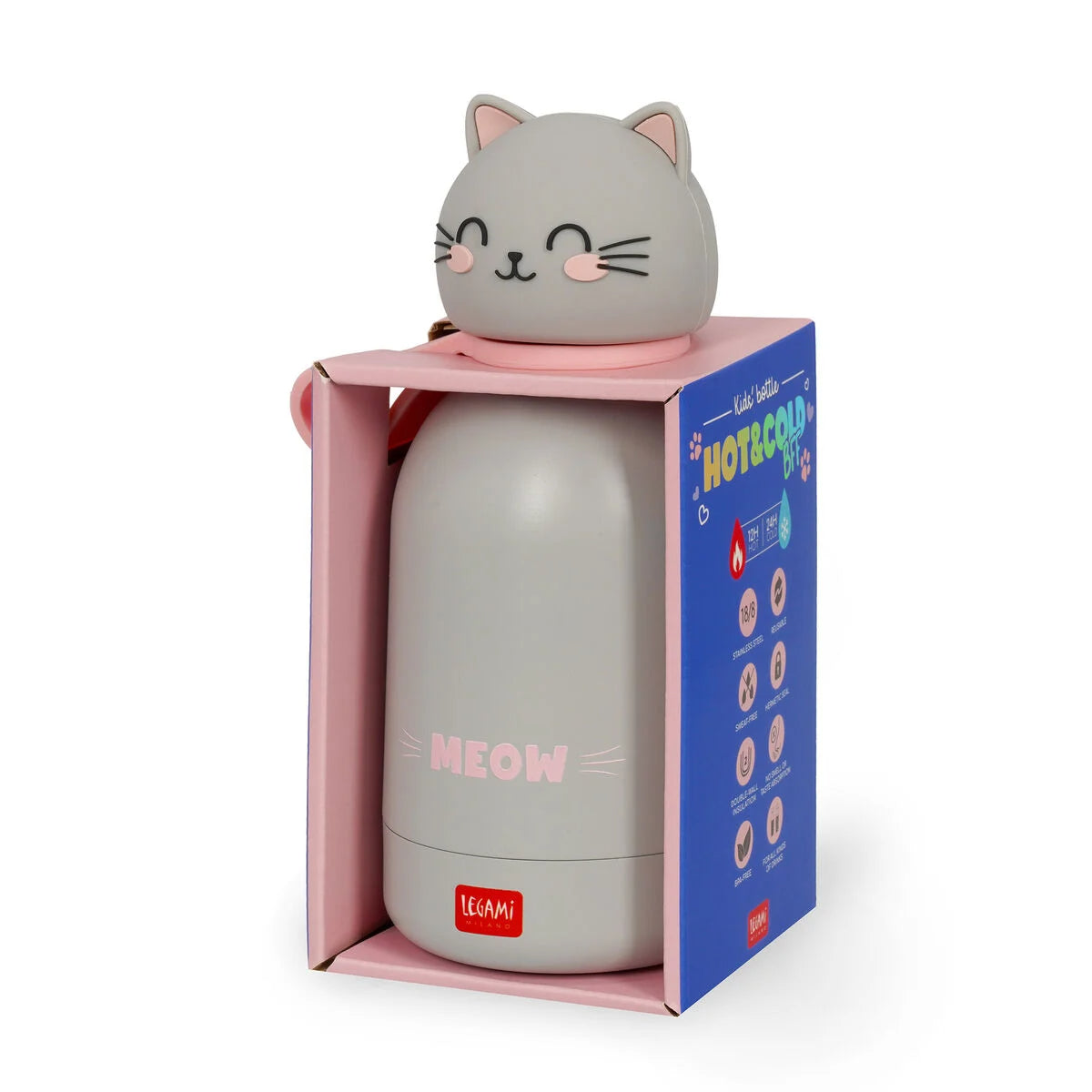 Gourde Thermique pour Enfant - Chat - Hot&Cold BFF - 310 ML