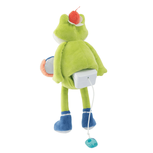 Moulin Roty Régina musical plush frog with detachable music box