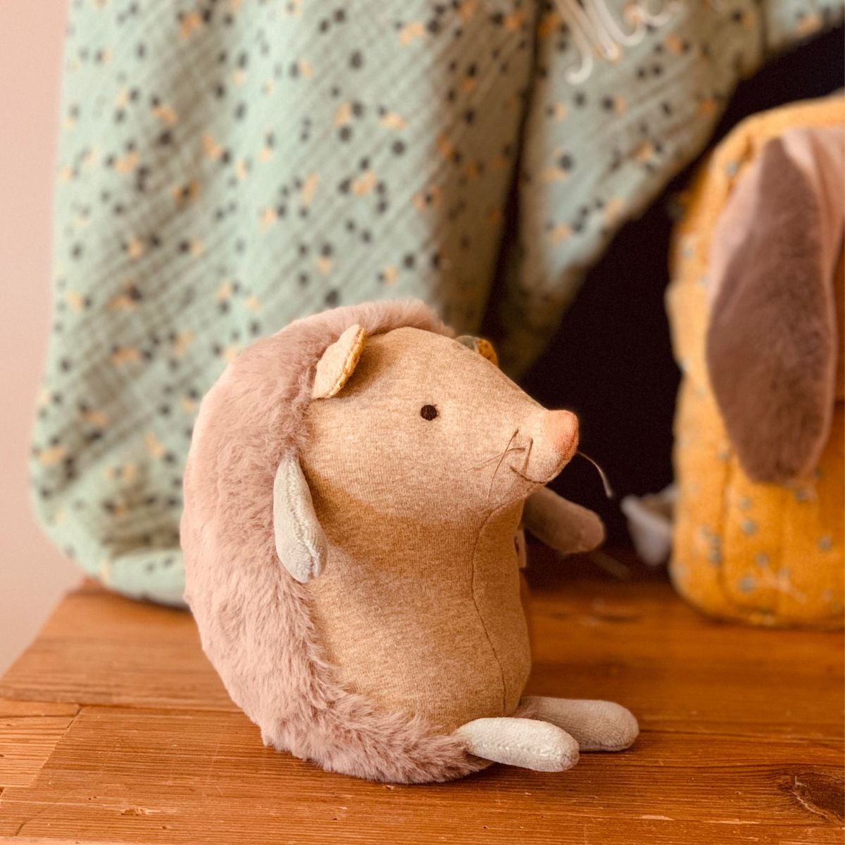 Hérisson musical Trois petits lapins