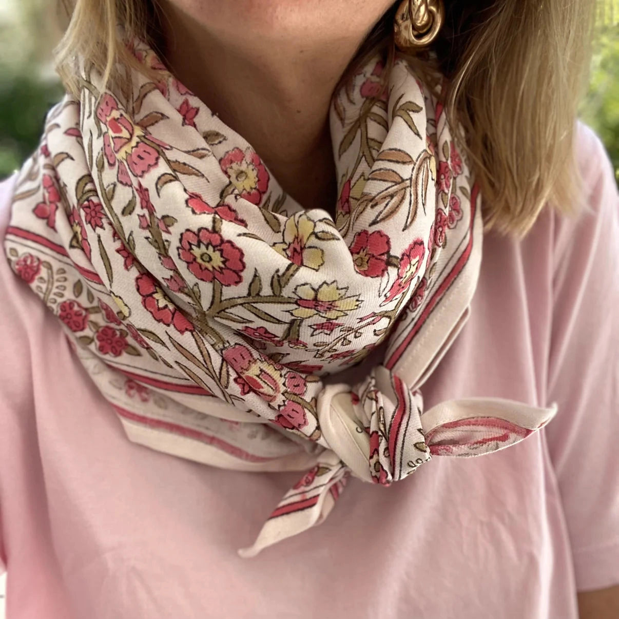 Foulard Adulte Dheli Blé 100 cm