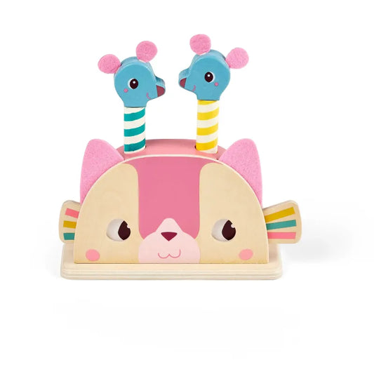 Jouet en bois pop-up Jeanne le chat