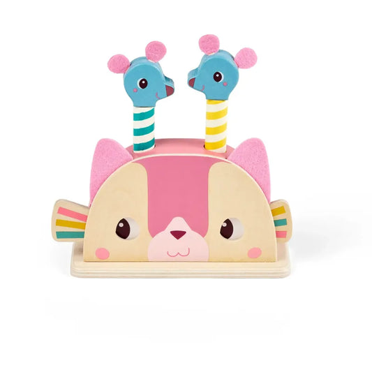 Jouet en bois pop-up Jeanne le chat