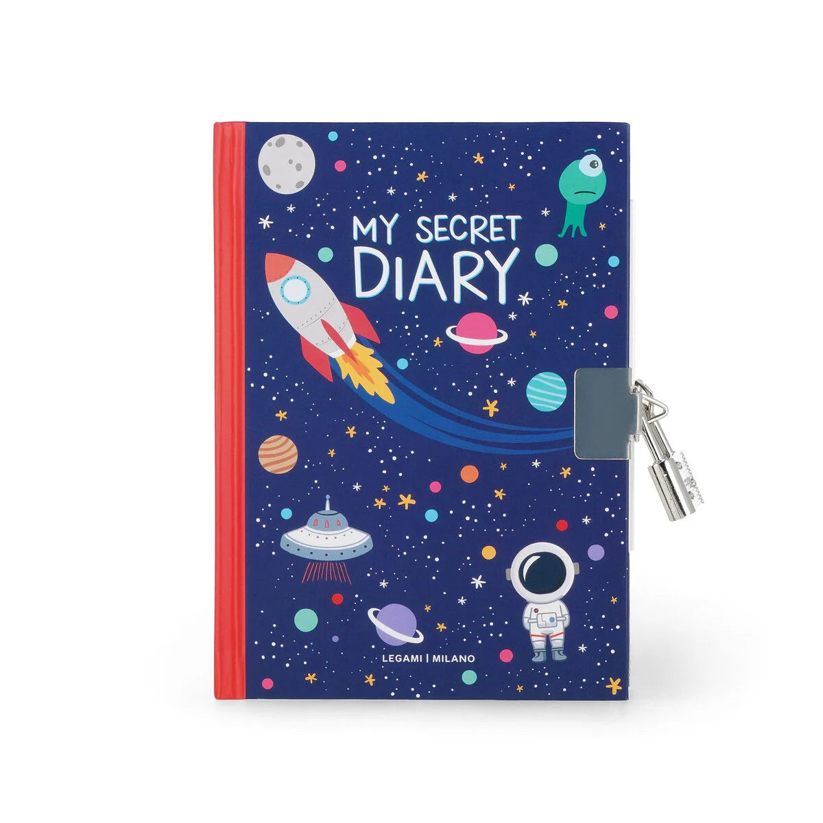 Journal Intime avec Couverture Rigide Illustrée et Cadenas - Espace - My Secret Diary