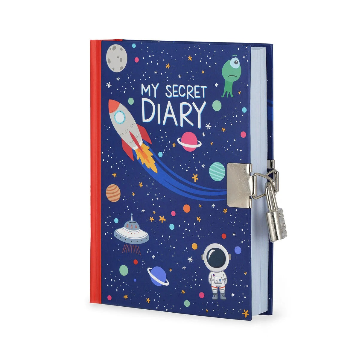 Journal Intime avec Couverture Rigide Illustrée et Cadenas - Espace - My Secret Diary