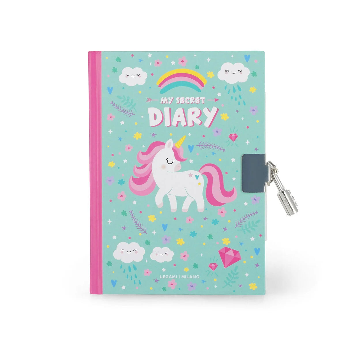 Journal Intime avec Couverture Rigide Illustrée et Cadenas - Licorne - My Secret Diary