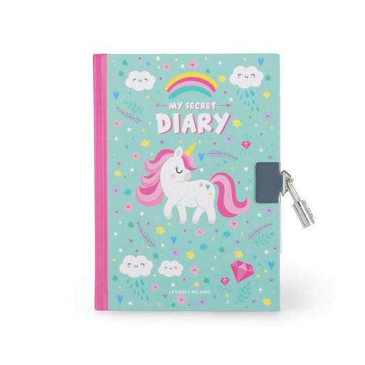 Journal Intime avec Couverture Rigide Illustrée et Cadenas - Licorne - My Secret Diary