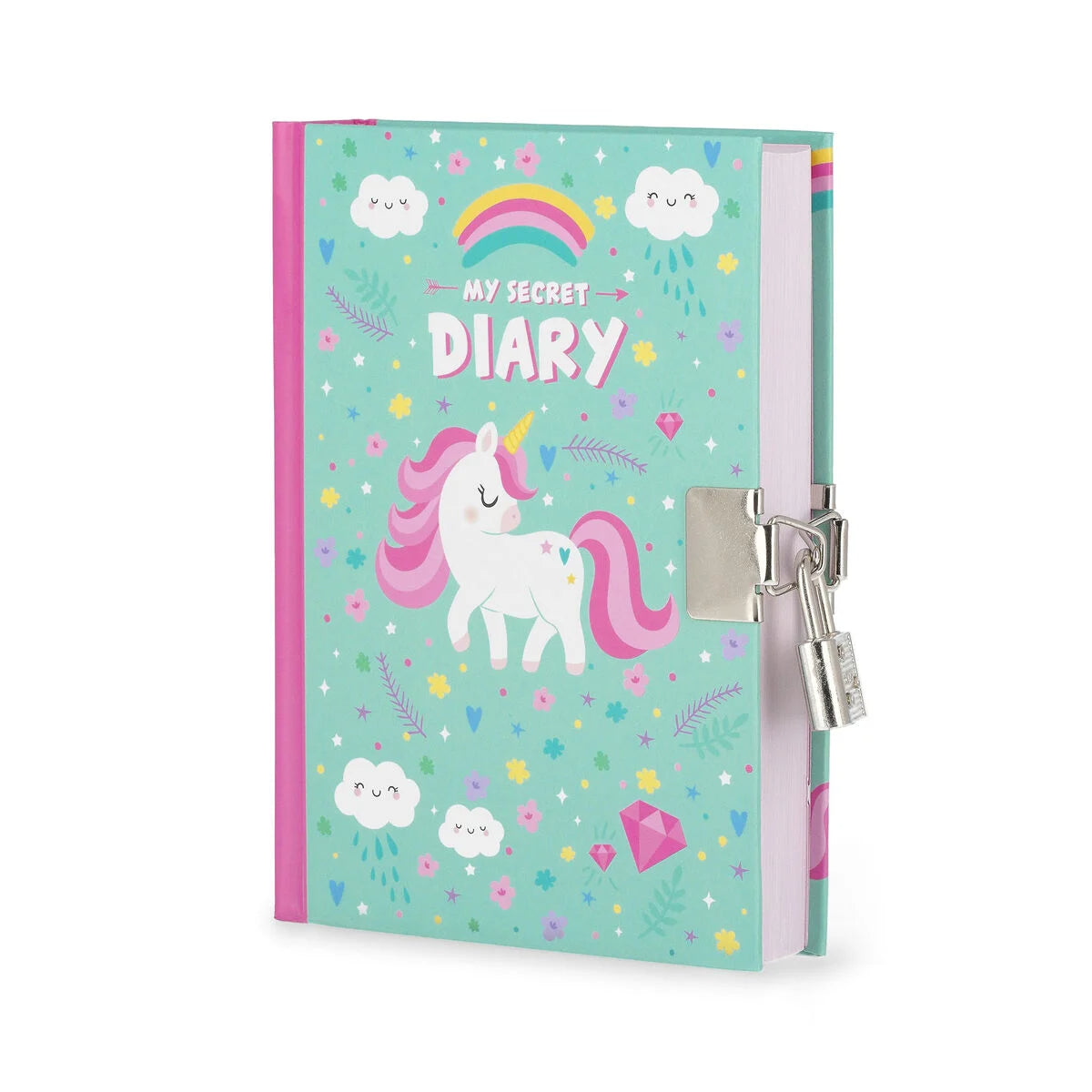 Journal Intime avec Couverture Rigide Illustrée et Cadenas - Licorne - My Secret Diary