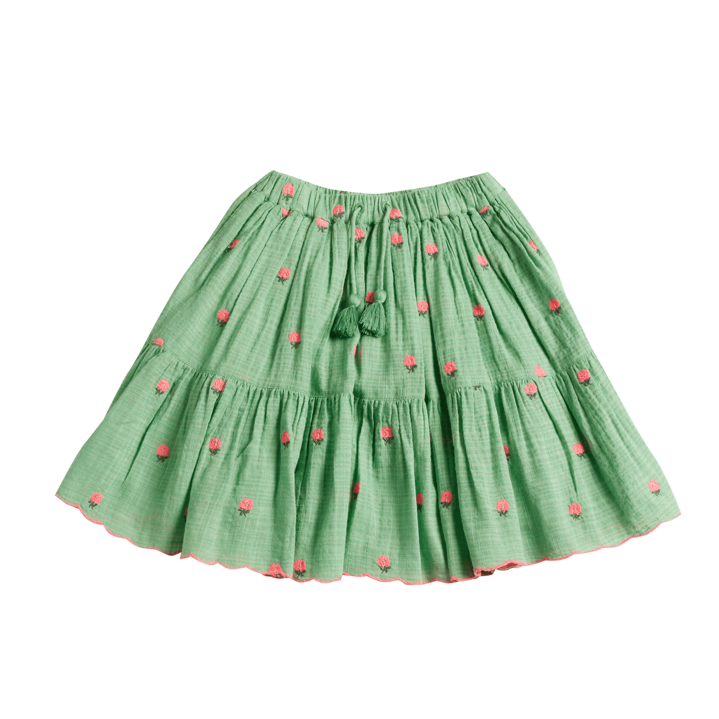 Jupe Albi - Fleurs vert