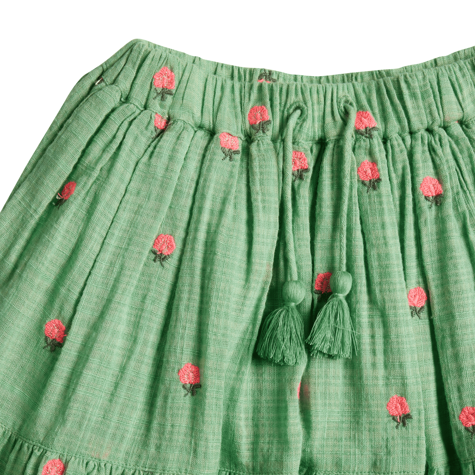 Jupe Albi - Fleurs vert
