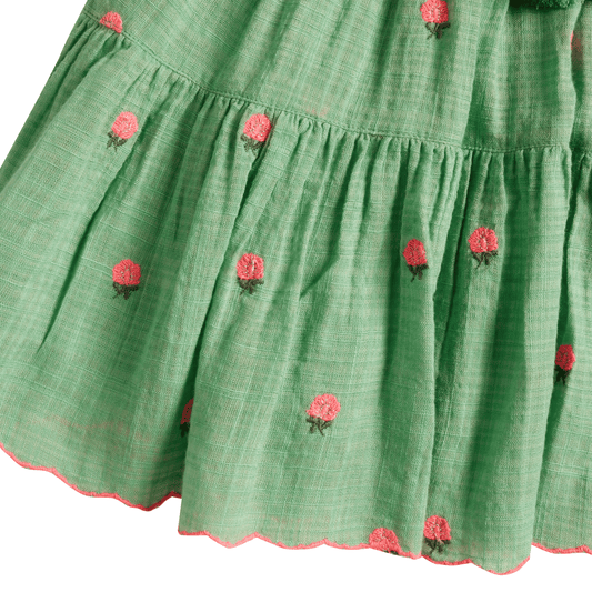 Jupe Albi - Fleurs vert