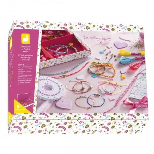Hachette craft kit box for making 13 self-assembled friendship bracelets