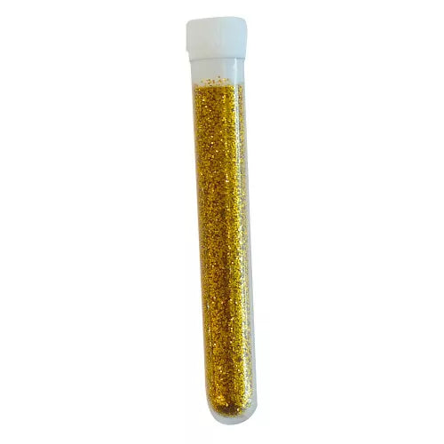 Gold glitter tube for unicorn craft project by JANOD