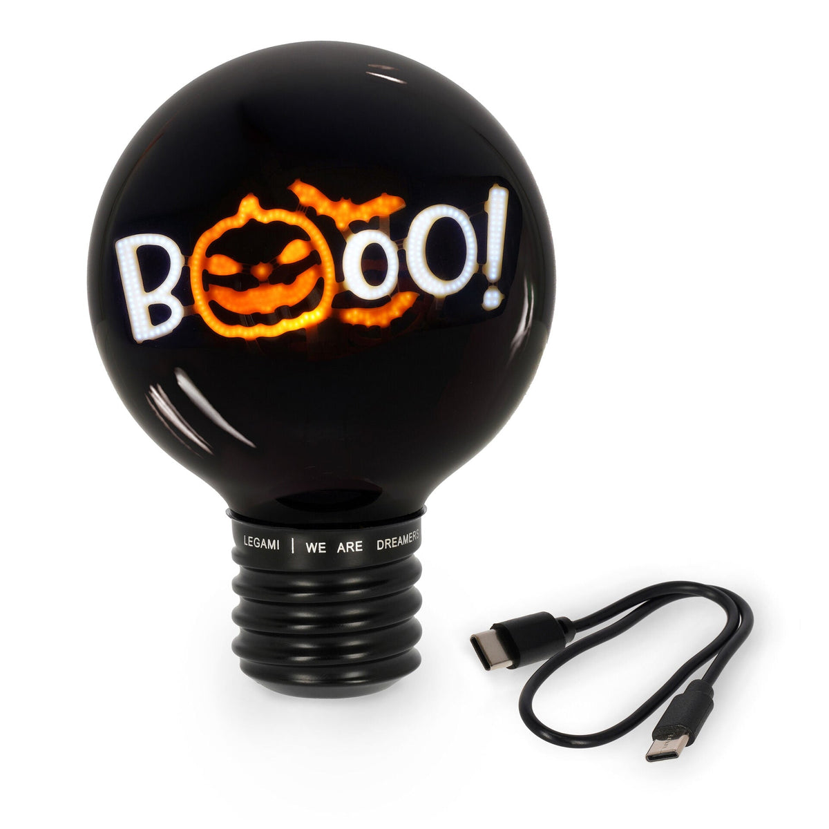 Lampe de table décorative en forme d’ampoule d’Halloween