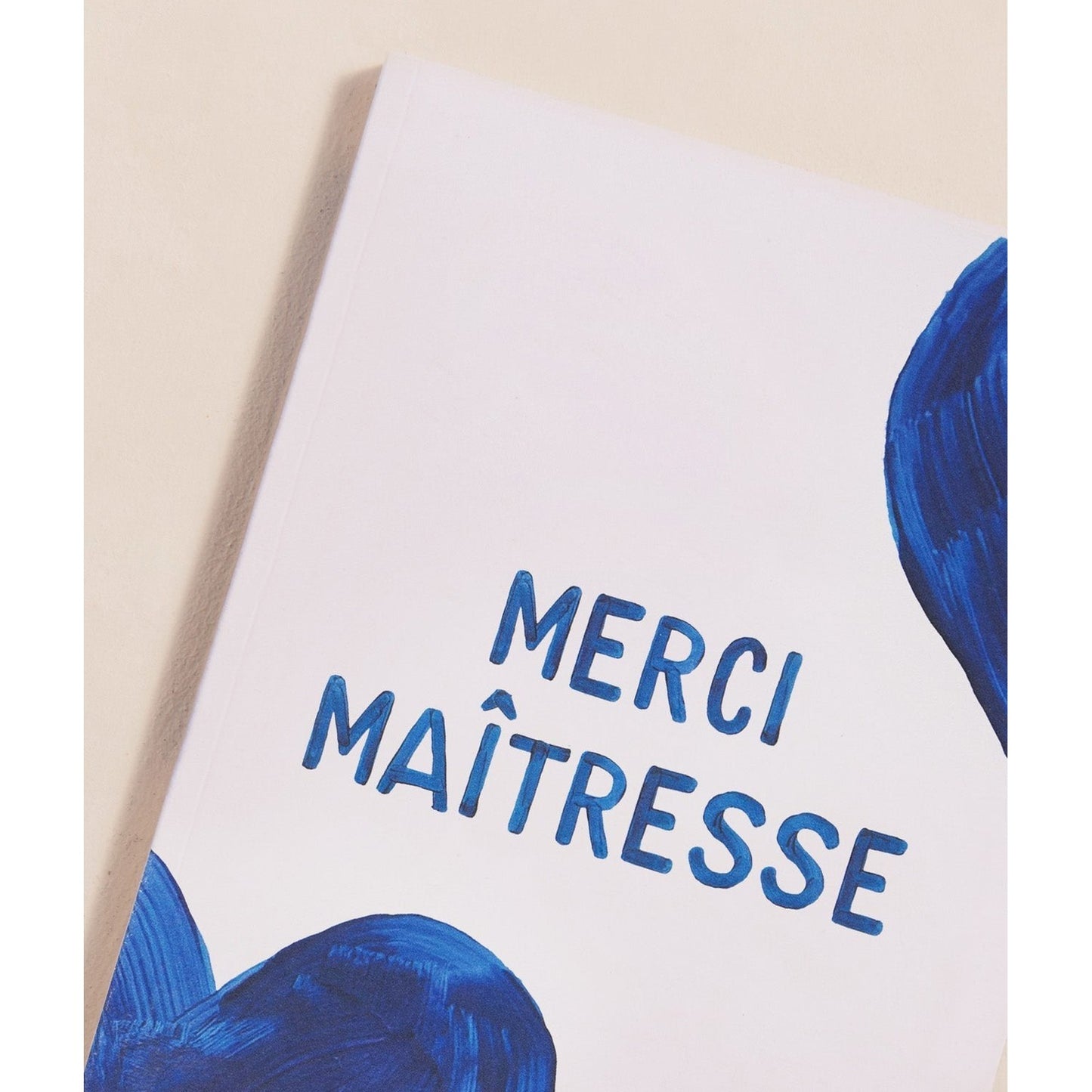 Le carnet Merci Maîtresse - cœurs bleus