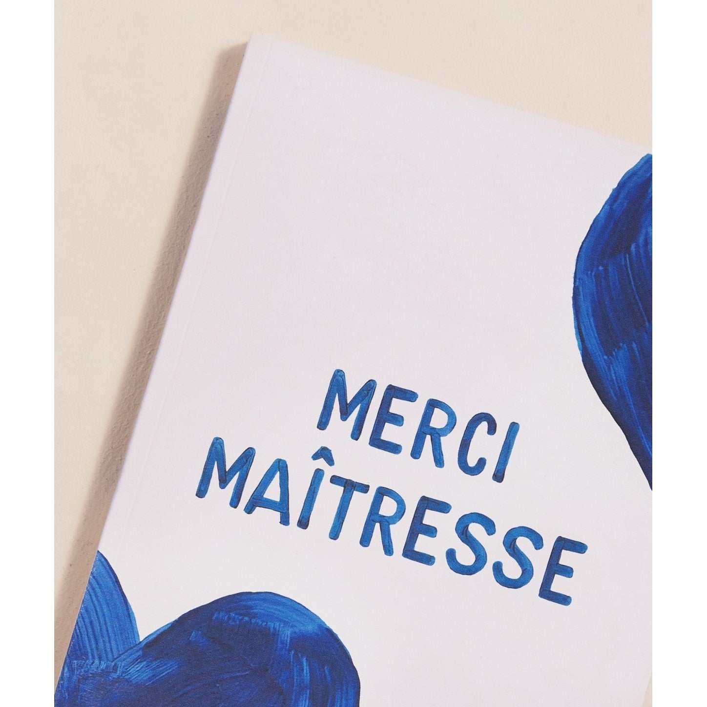 Le carnet Merci Maîtresse - cœurs bleus