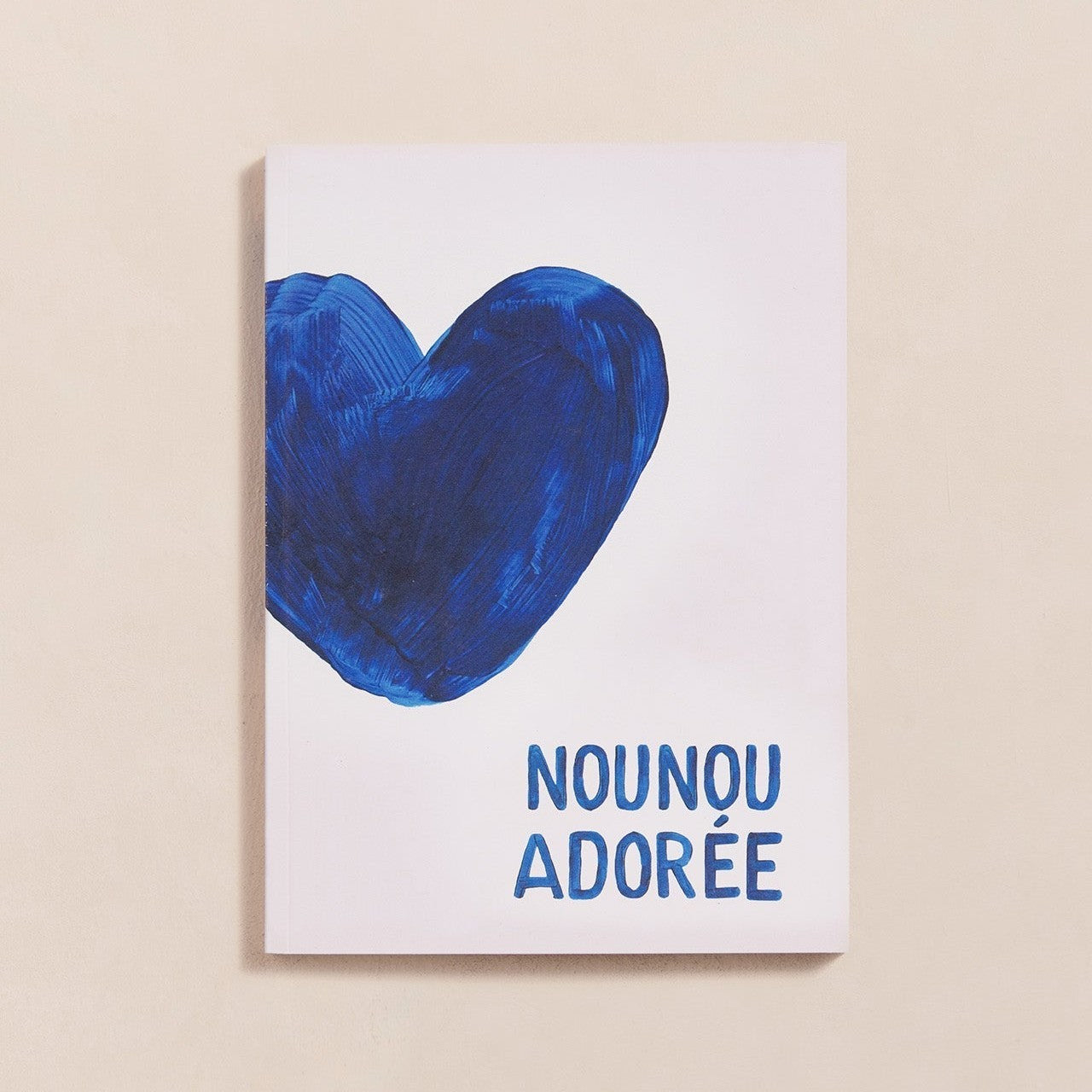 Le carnet Nounou adorée - cœurs bleus