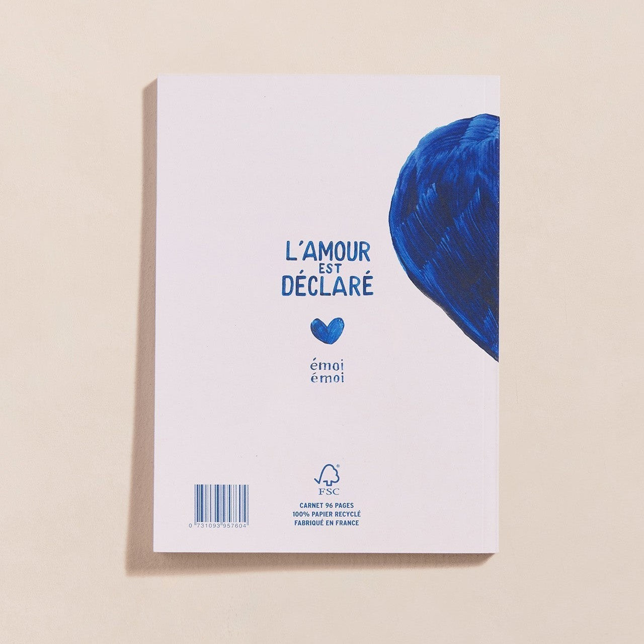 Le carnet Nounou adorée - cœurs bleus