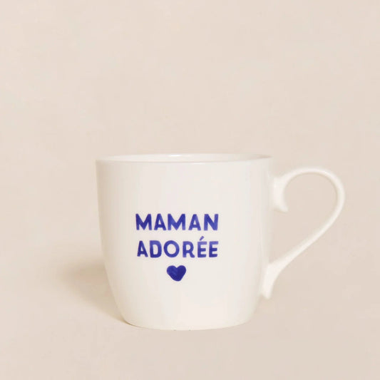 Le mug Maman - Maman Adoré - bleu