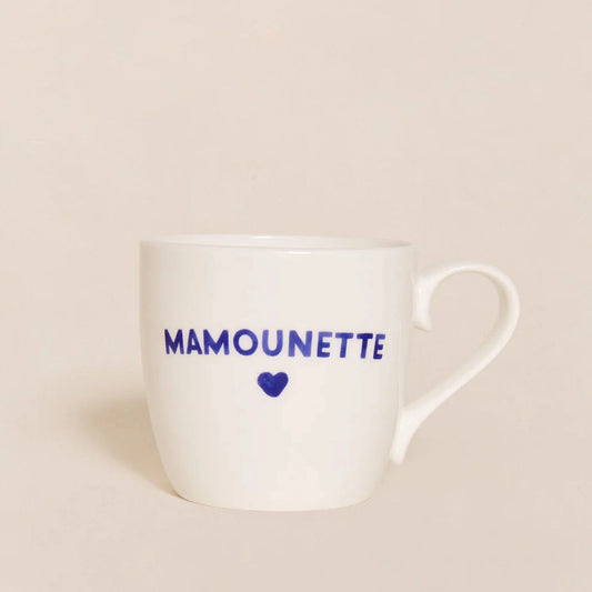 Le mug Maman - Mamounette - bleu