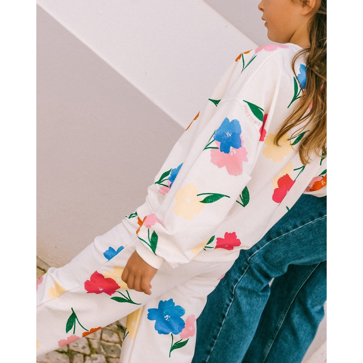 Le pantalon Palou en coton bio - Anémones bouquet