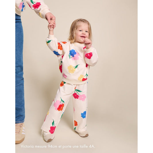 Le sweat Sam en coton bio - Anémones bouquet