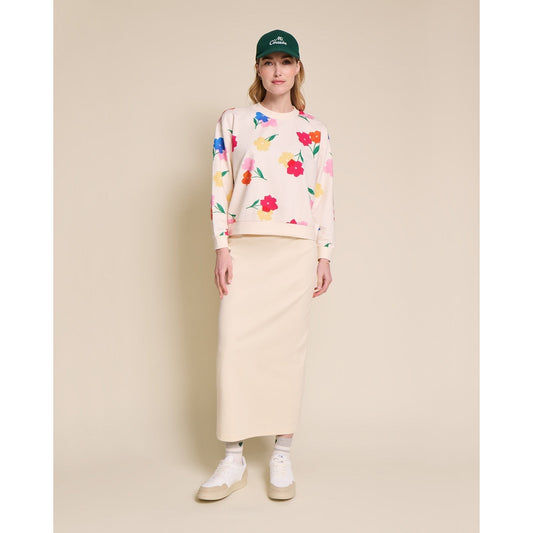 Le sweat Swann en coton bio - Anémones bouquet