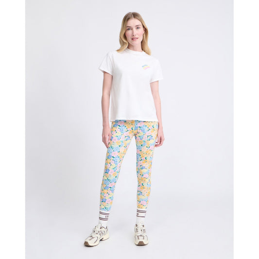 Le t-shirt Mama rainbow en coton bio - blanc