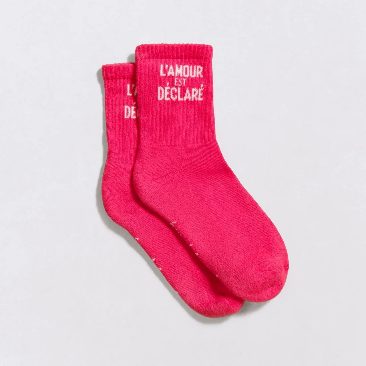Les chaussettes L'amour est déclaré - rose